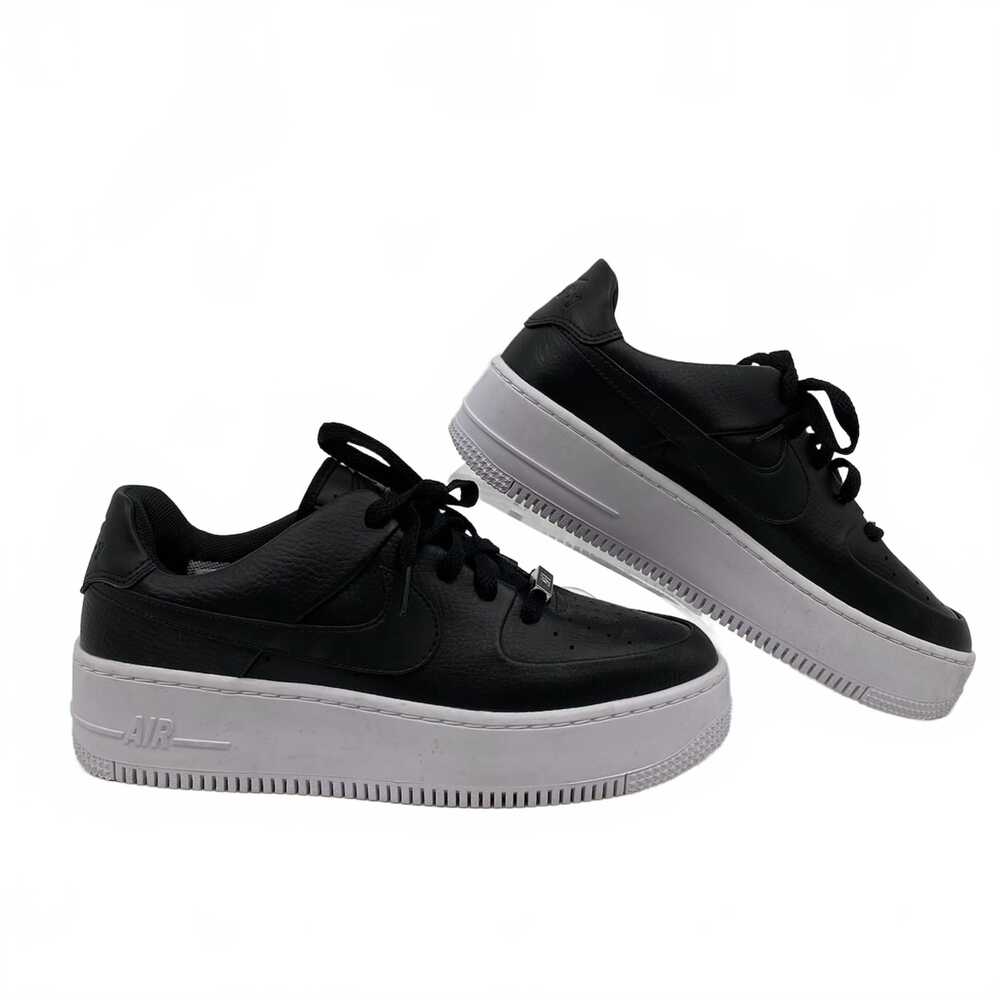 Nike Black White Air Force 1 Low Sneakers | Women’s US8